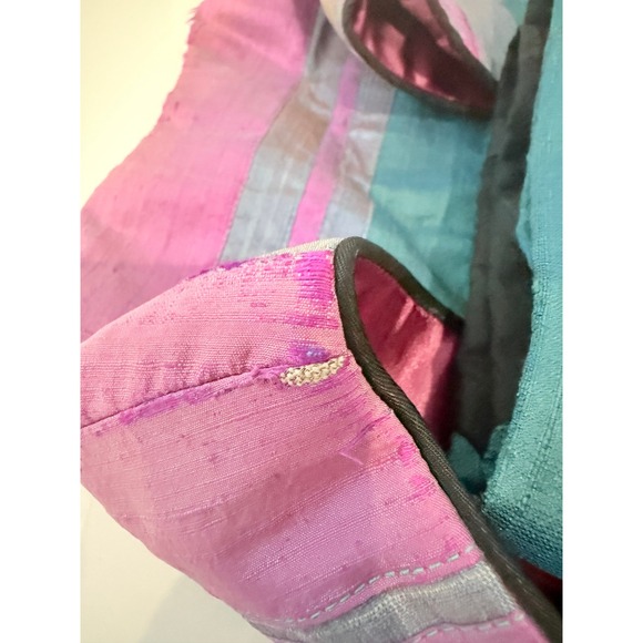 Unique Skyline Geometric Patchwork Vest Women's Artsy Boho Festival Size Lg - Picture 11 of 12